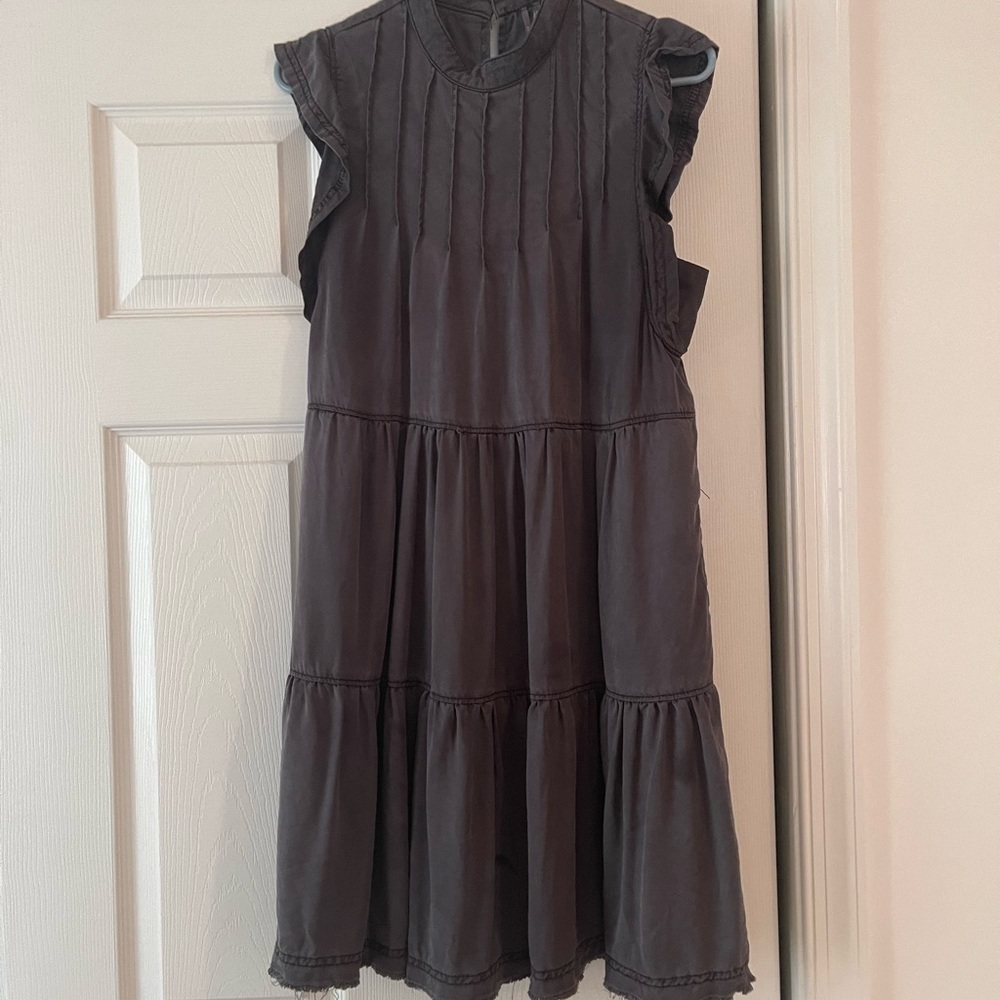 Black midi dress by Anthropologie size S